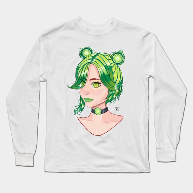 lemon girl Long Sleeve T-Shirt by Artlovelight